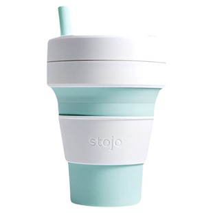 stojo美国便携户外旅行随行杯折叠硅胶水杯压缩环保manner咖啡杯