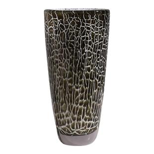 一匚 现代轻奢不规则裂痕加厚琉璃艺术花器 样板间酒店会所摆件