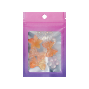 彩色自封袋半透明发夹耳环精品店小饰品首饰包装袋精致收纳密封袋