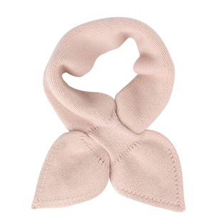 女童男童羊绒针织毛线围巾宝宝纯色中小童秋冬儿童保暖围脖秋冬季