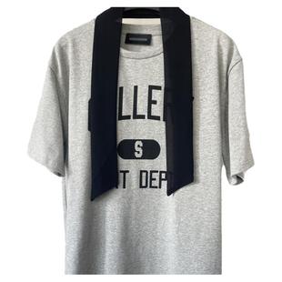 樊樊 早安字母印花T恤女夏宽松中长款百搭休闲韩版慵懒风休闲上衣