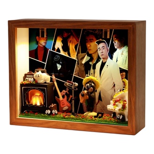 陈小春明星周边相框礼物摆台桌面应援摆件照片收纳盒小夜灯生日