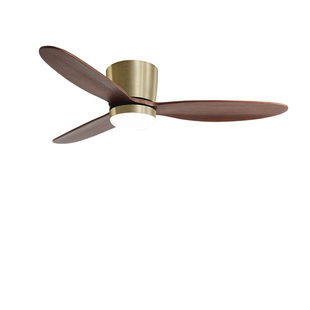 吸顶吊扇灯餐厅卧室家用中古风电扇实木商用复古低楼层电风扇吊灯