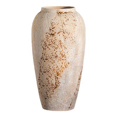 花瓶摆件中式高粗陶大