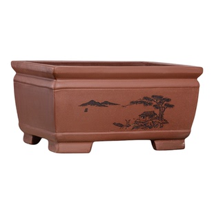 花盆加深长方形加深马槽榕树老桩黄杨老鸦柿绿植盆栽造景