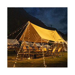 户外露营氛围灯帐篷装饰灯阳台太阳能彩灯串灯带星星灯led小灯泡