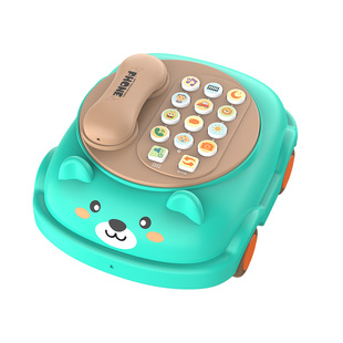 婴儿童玩具电话机仿真座机女孩益智早教宝宝音乐手机幼1一岁2小男