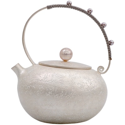 恋物志中式纯银999纯手工泡茶壶