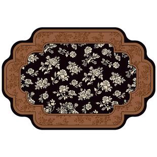 范居态度伍尔德玫瑰卫生间浴室地垫厕所门口吸水防滑异形中古脚垫