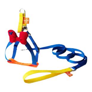 宠物牵引绳小型犬幼犬狗胸背带绳柯基贵宾约克夏雪纳瑞遛狗绳套装