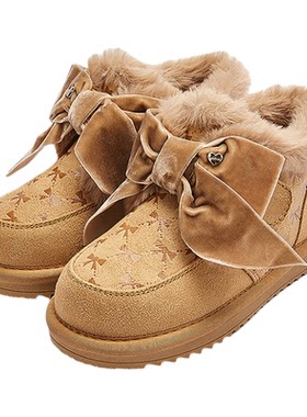 巴拉巴拉女童加厚加绒雪地靴