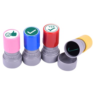 对号错号√×教师批改作业印章对了错了勾勾叉叉小圆章正确标记错误批改作业小学生语数幼儿园老师印章定制