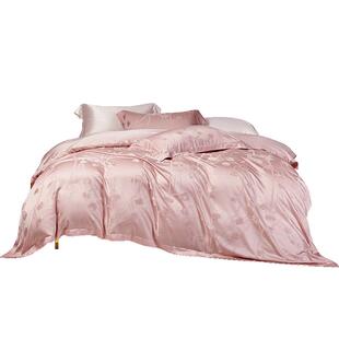 水星家纺莱赛尔提花四件套100支超细旦天丝™套件轻奢床品