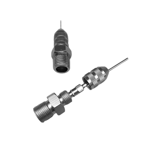 金属鲁尔接头外螺纹转针头M5M6M8M10M12螺纹接头二分牙点胶阀接头