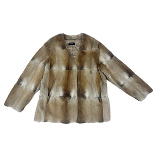 【TR】“中古玛奇朵”2026超火复古原色青根年轻款貂皮草外套女