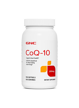GNC健安喜辅酶q10护心软胶囊美国原装进口200mg官方旗舰店正品