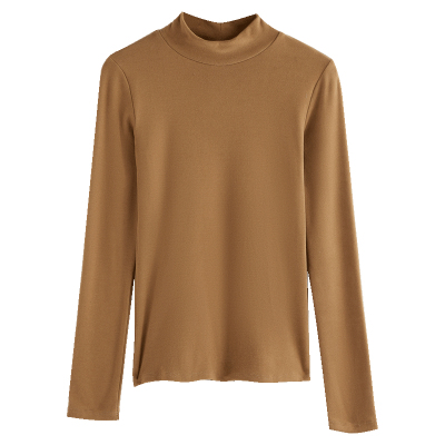 超好看磨毛紧身打底衫女2025新款