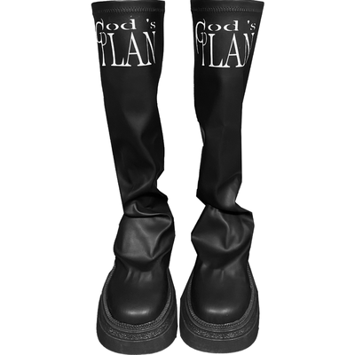 Godsplan*上帝计划-蜡面鞋子女