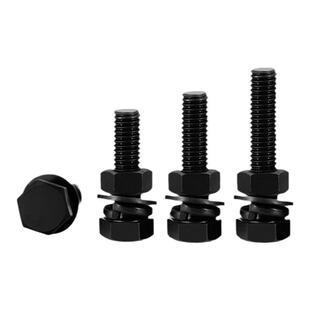 10.9级外六角螺栓套装全牙加长螺杆半牙丝组合平垫弹垫螺母M20M22