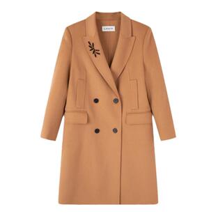 【新年甄选】LANVIN浪凡 2025新品女士中长款羊绒大衣