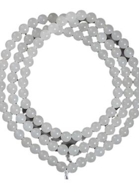 新疆6mm羊脂白玉手串项链