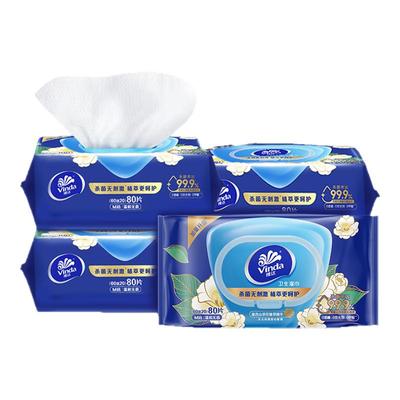 维达山茶花湿巾1包80片