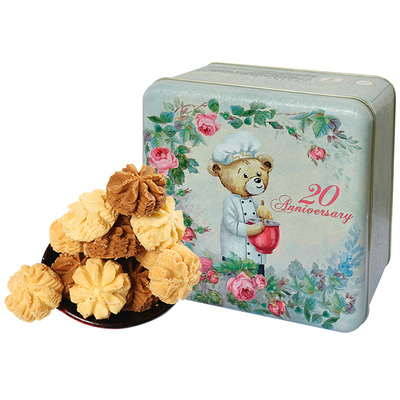 珍妮曲奇聪明小熊饼干礼盒装进口