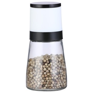 辉漫黑胡椒粒研磨器手动玫瑰海盐破碎磨粉工具花椒调料碾碎旋转瓶