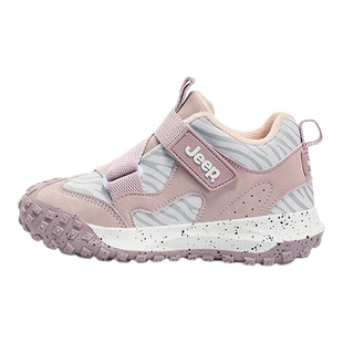 jeep童鞋女童运动鞋2026秋冬新款儿童加绒二棉软底鞋子女孩跑步鞋