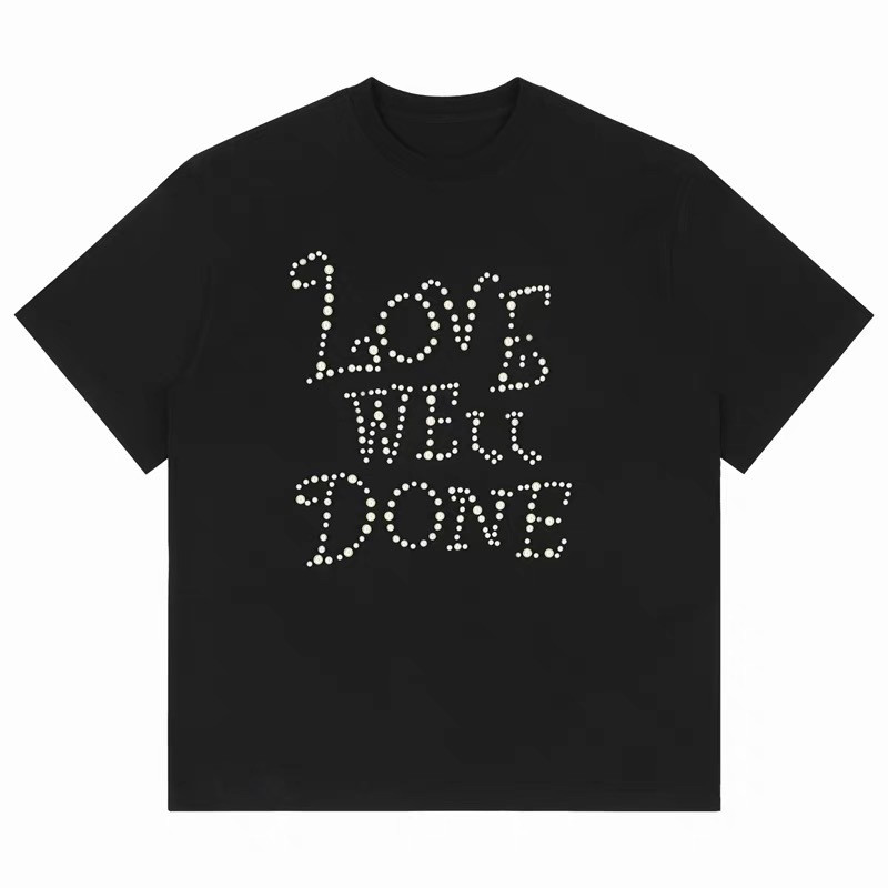 WE11DONE重工珍珠烫钻短袖