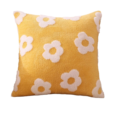 田园风毛绒抱枕套不含芯沙发客厅靠枕办公室靠背民宿床头靠垫轻奢