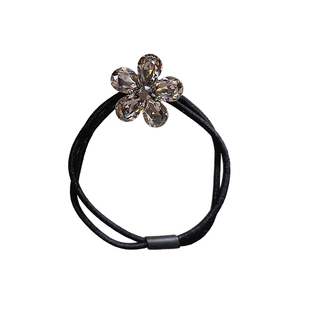 水钻发饰闪亮五瓣花水晶发圈发绳甜美森系花朵头绳闪亮精致扎头绳