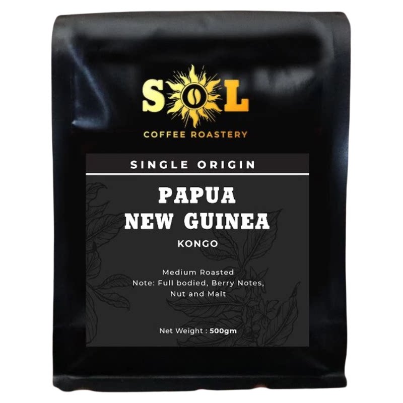 巴布亚新几内亚刚果烘焙手冲咖啡豆单一产地PAPUA NEW GUINEA250g