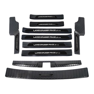丰田霸道普拉多LC250改装配件车内装饰用品大全门槛条迎宾踏板