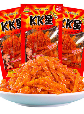 德建KK星辣条湖南特产麻辣辣条丝