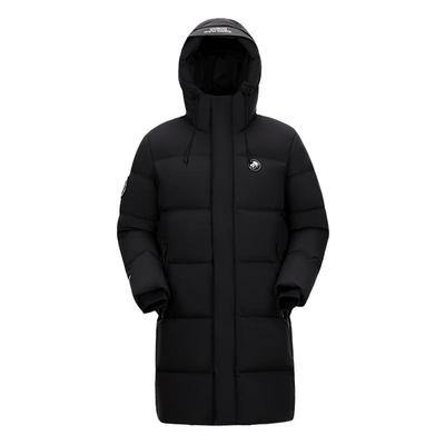 鹅绒羽绒服熊猫过膝加厚保暖