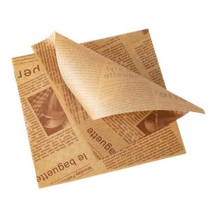 食品防油纸垫纸油炸小吃隔油纸面包披萨餐盘烘焙油纸防油纸袋吸油