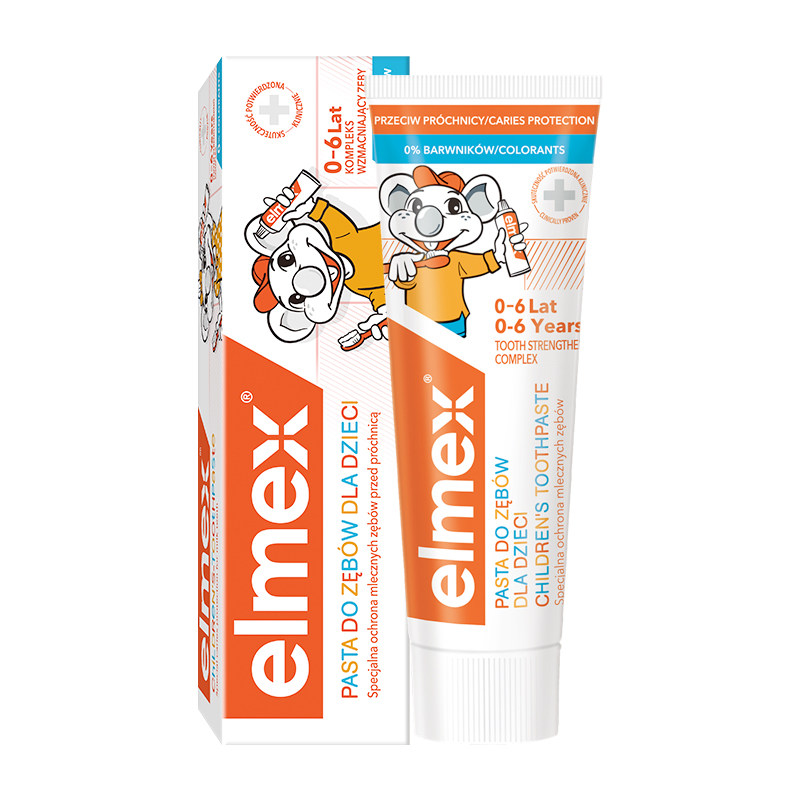 2支elmex艾美适儿童牙膏0牙膏
