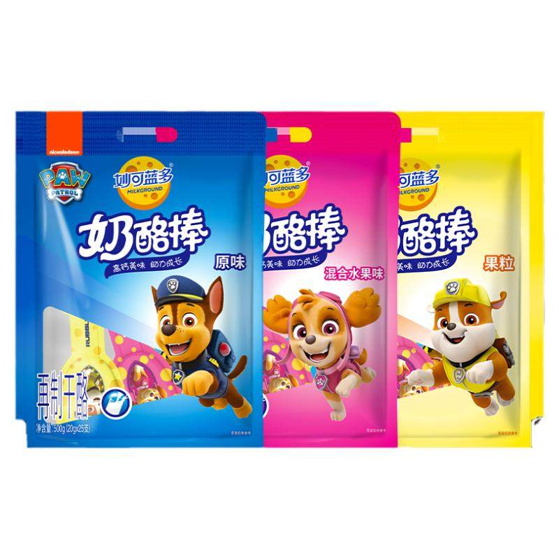 妙可蓝多汪汪队常温奶酪棒儿童零食健康营养高钙芝士棒棒54g