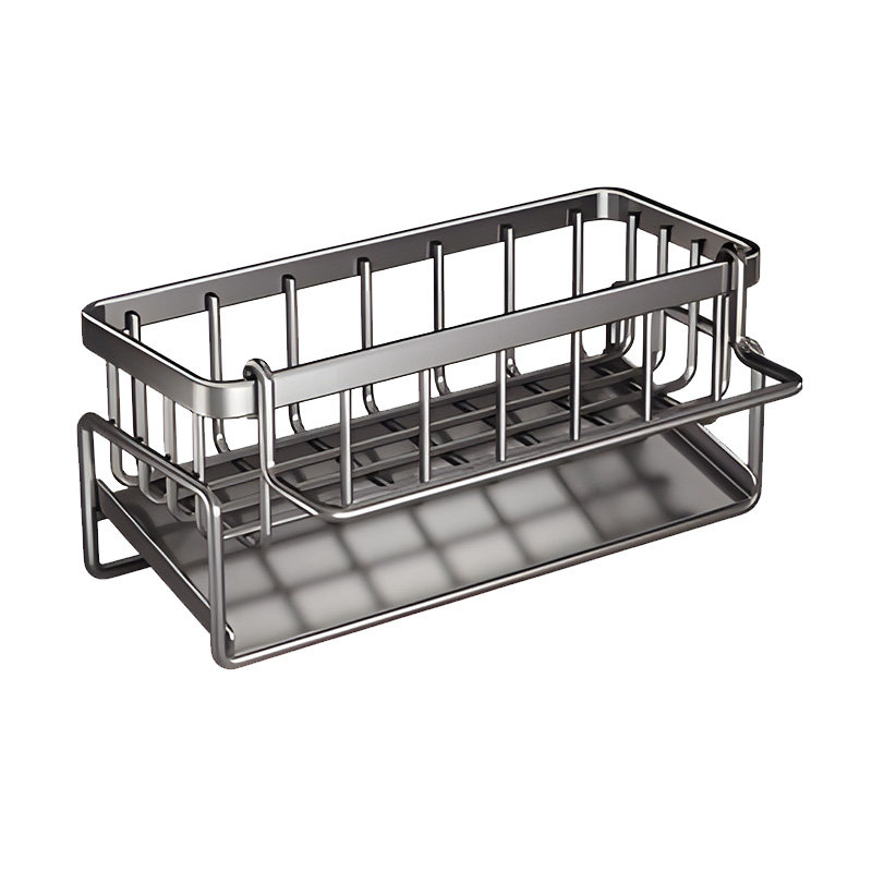 日本沥水架厨房置物架水槽边多功能收纳架抹布专用架水龙头洗碗槽