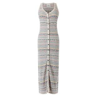 自营欧洲直邮ISABEL MARANT 女士米色棉/亚麻长款无袖针织连衣裙