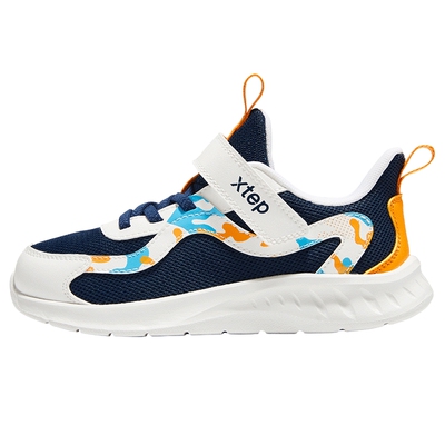 特步童鞋春季新款男童休闲百搭运动跑鞋小童缓震软底运动鞋跑步鞋