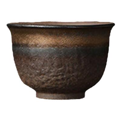 紫泉涧粗陶茶杯陶瓷品茗杯复古