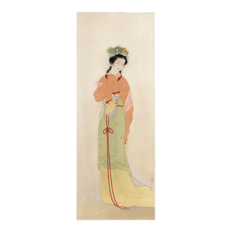 日本工笔高清微喷复制临摹仕女图