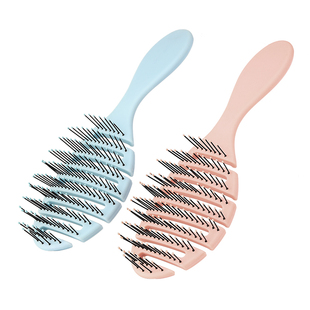 momoup镂空蓬发梳子蓬松高颅顶女士长发按摩梳静电蓬发排骨梳头发