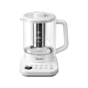 美的养生壶小型办公室玻璃恒温迷你家用多功能烧水煮茶壶2025新款