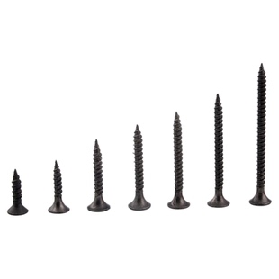 高强度干壁钉黑螺丝钉自攻螺丝木工加长加硬石膏板螺丝M3.5自攻钉