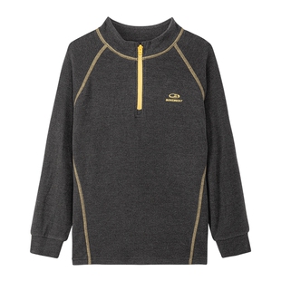 左西男童德绒打底衫儿童长袖t恤春秋装2026新款男孩大童上衣冬季