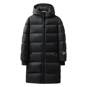 森马集团新款冬季羽绒服男女同款加厚长款黑金鹅绒情侣户外外套