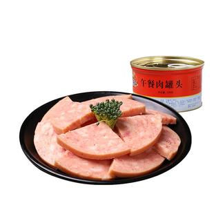 川汉子238克*4罐午餐肉罐头肉类即食方便火锅家庭储备应急食品